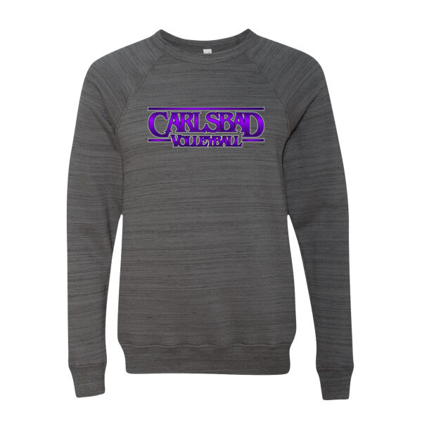 Unisex Sponge Fleece Raglan Crewneck Sweatshirt Thumbnail